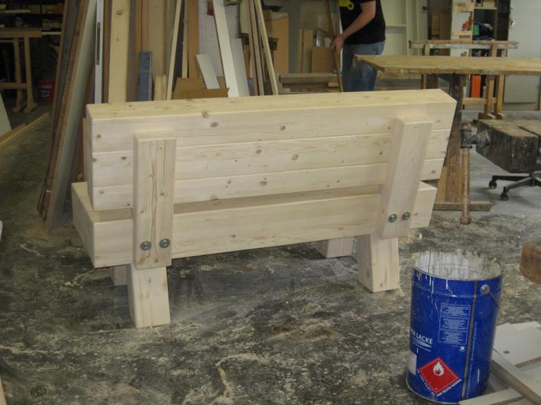 Hochzeitsbank: Rückseite