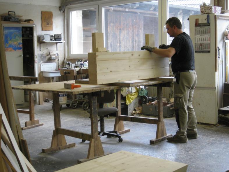 Bau einer Hochzeitsbank